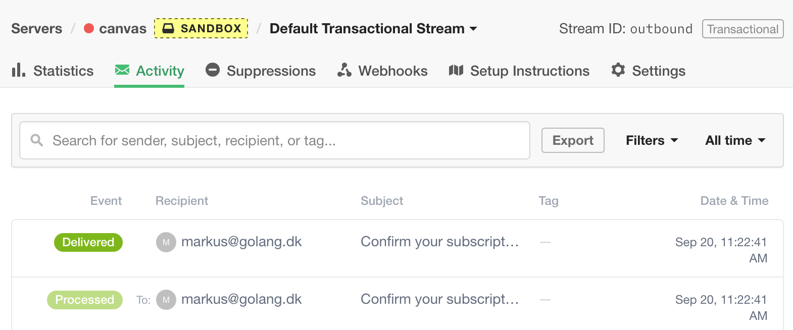 Send newsletter signup confirmation emails · Build Cloud Apps in Go